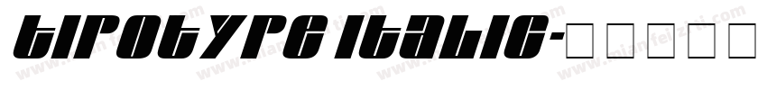 tipotype italic字体转换